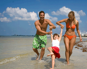 Family at a Florida Beach