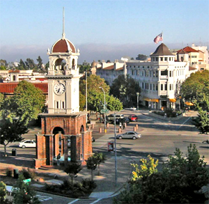 City of Santa Cruz California clock tower