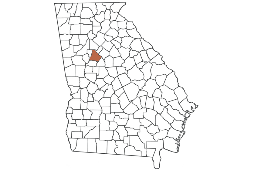 Henry County Georgia jobs map highlighting Henry County